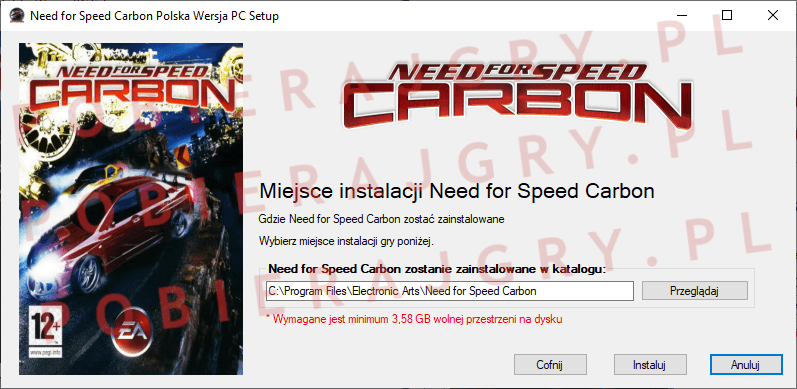 Need for Speed Carbon instalator 4
